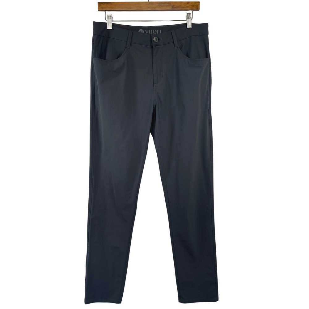 Vuori Meta Pant V430 Performance Chino 32 Charcoal Grey Tech Commute Golf